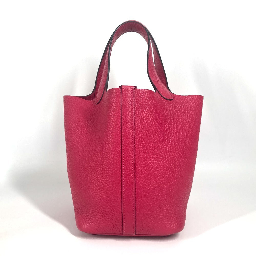 HERMES ピコタンロック PM 18 モノクローム ピコタンPM ピコタン18 ピコタン ハンドバッグ トリヨンクレマンス レディース ローズメキシコ ピンク - brandshop-reference