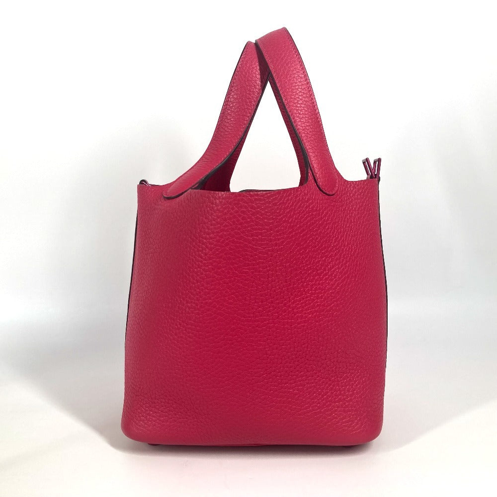 HERMES ピコタンロック PM 18 モノクローム ピコタンPM ピコタン18 ピコタン ハンドバッグ トリヨンクレマンス レディース ローズメキシコ ピンク - brandshop-reference