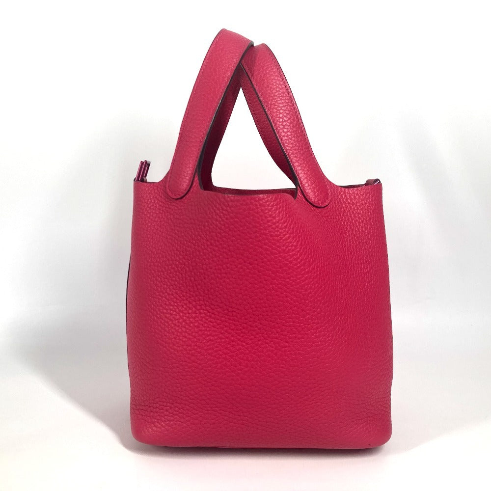 HERMES ピコタンロック PM 18 モノクローム ピコタンPM ピコタン18 ピコタン ハンドバッグ トリヨンクレマンス レディース ローズメキシコ ピンク - brandshop-reference