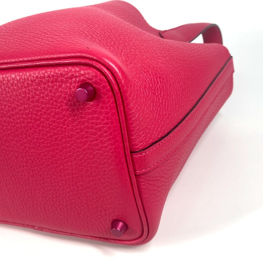 HERMES ピコタンロック PM 18 モノクローム ピコタンPM ピコタン18 ピコタン ハンドバッグ トリヨンクレマンス レディース ローズメキシコ ピンク - brandshop-reference