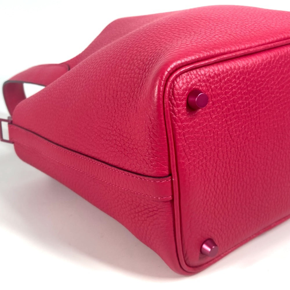 HERMES ピコタンロック PM 18 モノクローム ピコタンPM ピコタン18 ピコタン ハンドバッグ トリヨンクレマンス レディース ローズメキシコ ピンク - brandshop-reference