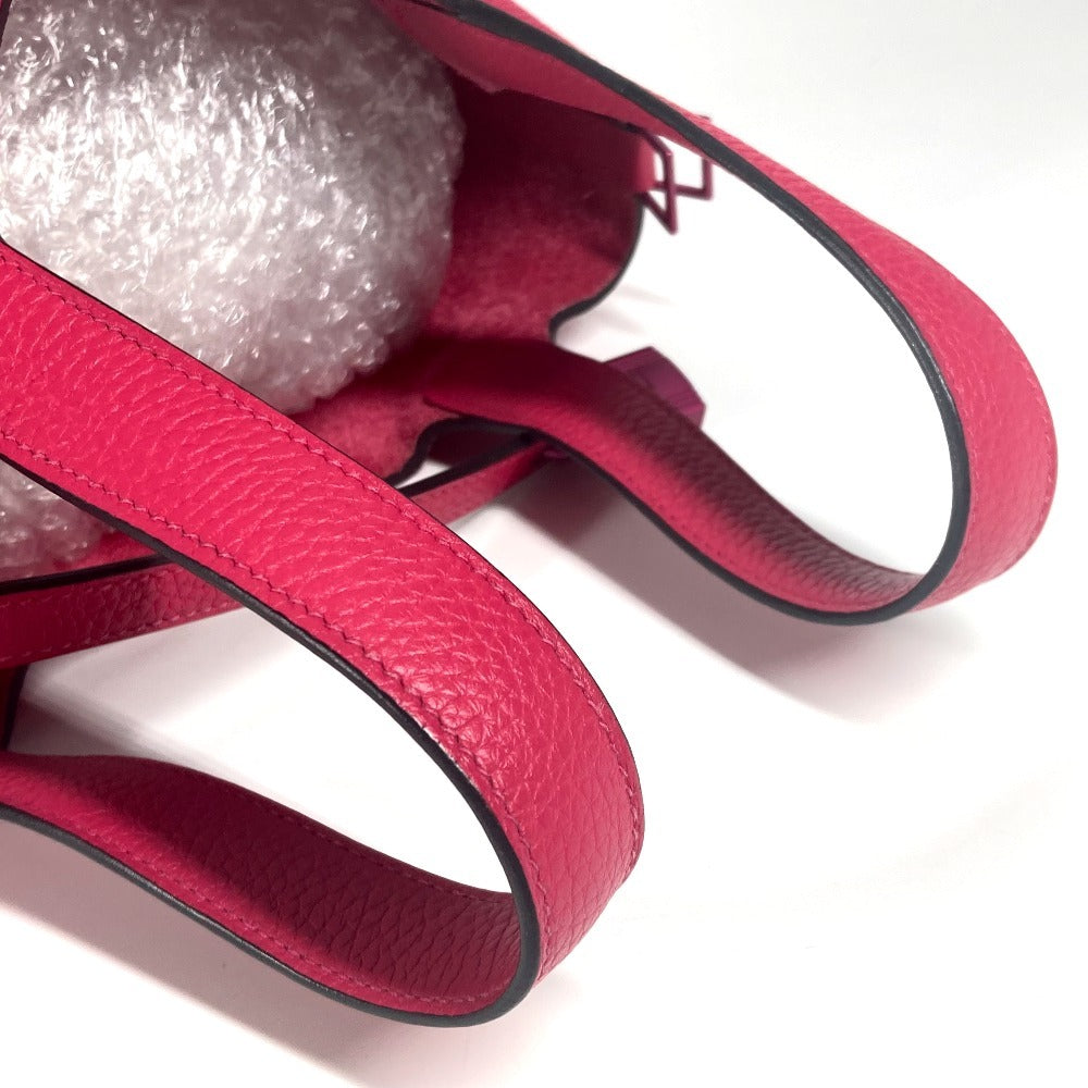 HERMES ピコタンロック PM 18 モノクローム ピコタンPM ピコタン18 ピコタン ハンドバッグ トリヨンクレマンス レディース ローズメキシコ ピンク - brandshop-reference