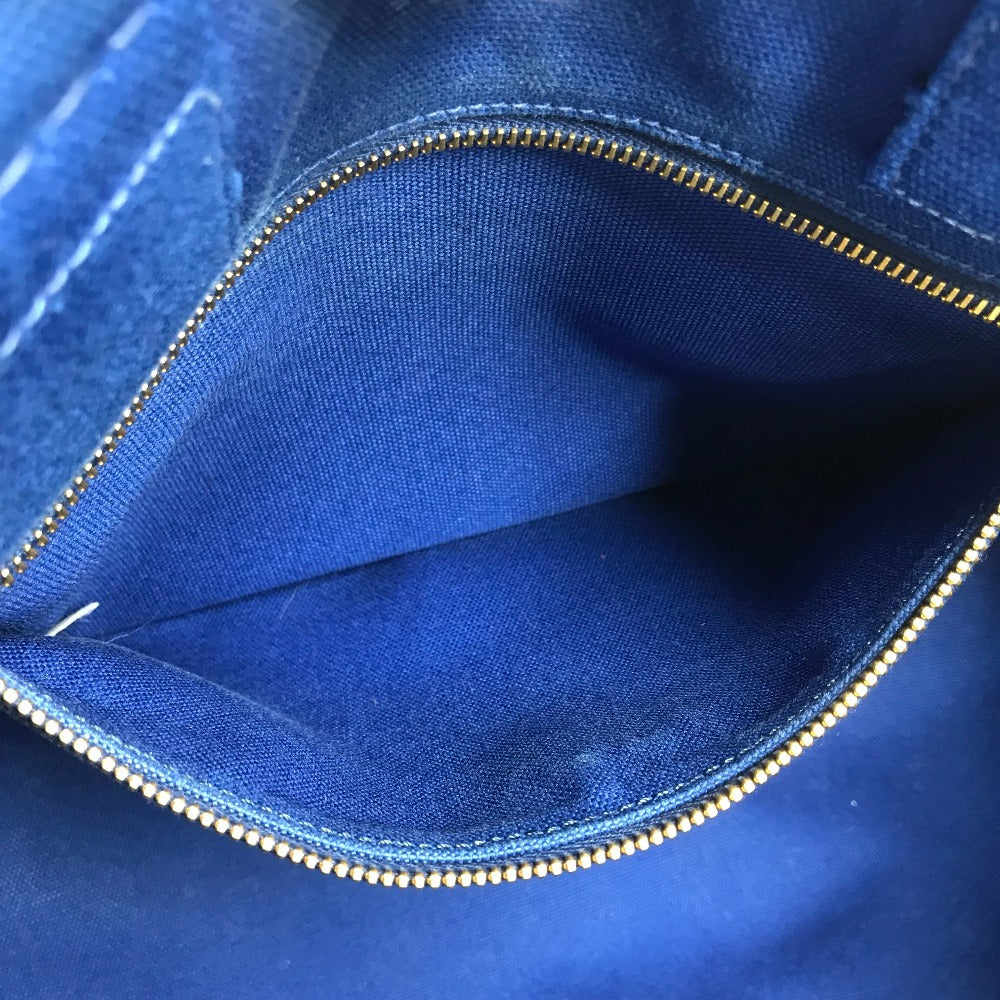 PRADA カナパ L ハンドバッグ カバン トートバッグ キャンバス ユニセックス ブルー - brandshop-reference