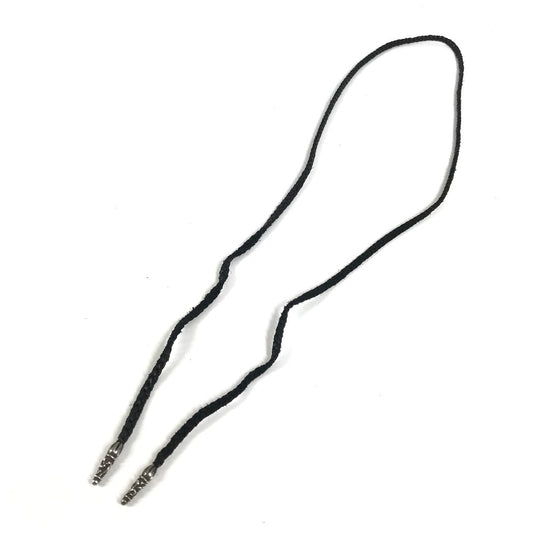 CHROME HEARTS プレード チョーカー ボロチップ 革紐 ネックレス レザー ユニセックス ブラック - brandshop-reference