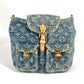 LOUIS VUITTON M95057 モノグラムデニム サックアドPM カバン リュック リュックサック モノグラムデニムキャンバス レディース ブルー - brandshop-reference