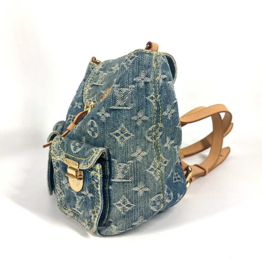 LOUIS VUITTON M95057 モノグラムデニム サックアドPM カバン リュック リュックサック モノグラムデニムキャンバス レディース ブルー - brandshop-reference