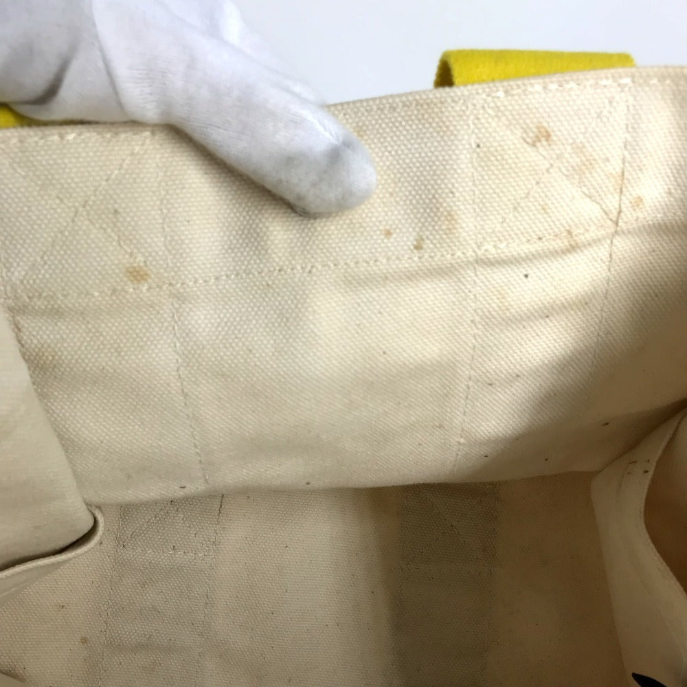 HERMES ボラボラPM ハンドバッグ カバン トートバッグ キャンバス ユニセックス イエロー - brandshop-reference