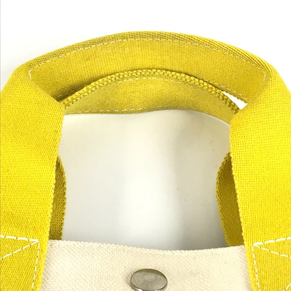 HERMES ボラボラPM ハンドバッグ カバン トートバッグ キャンバス ユニセックス イエロー - brandshop-reference
