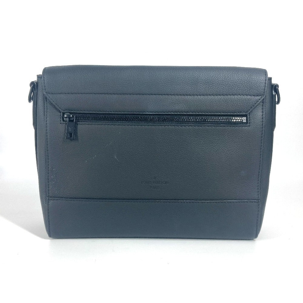 LOUIS VUITTON M57080 LV アエログラム テイクオフ･メッセンジャー 斜め掛け カバン フラップ ショルダーバッグ レザー ユニセックス ノワール ブラック - brandshop-reference