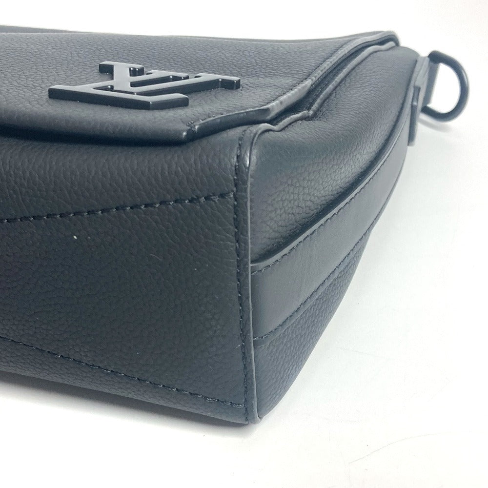 LOUIS VUITTON M57080 LV アエログラム テイクオフ･メッセンジャー 斜め掛け カバン フラップ ショルダーバッグ レザー ユニセックス ノワール ブラック - brandshop-reference