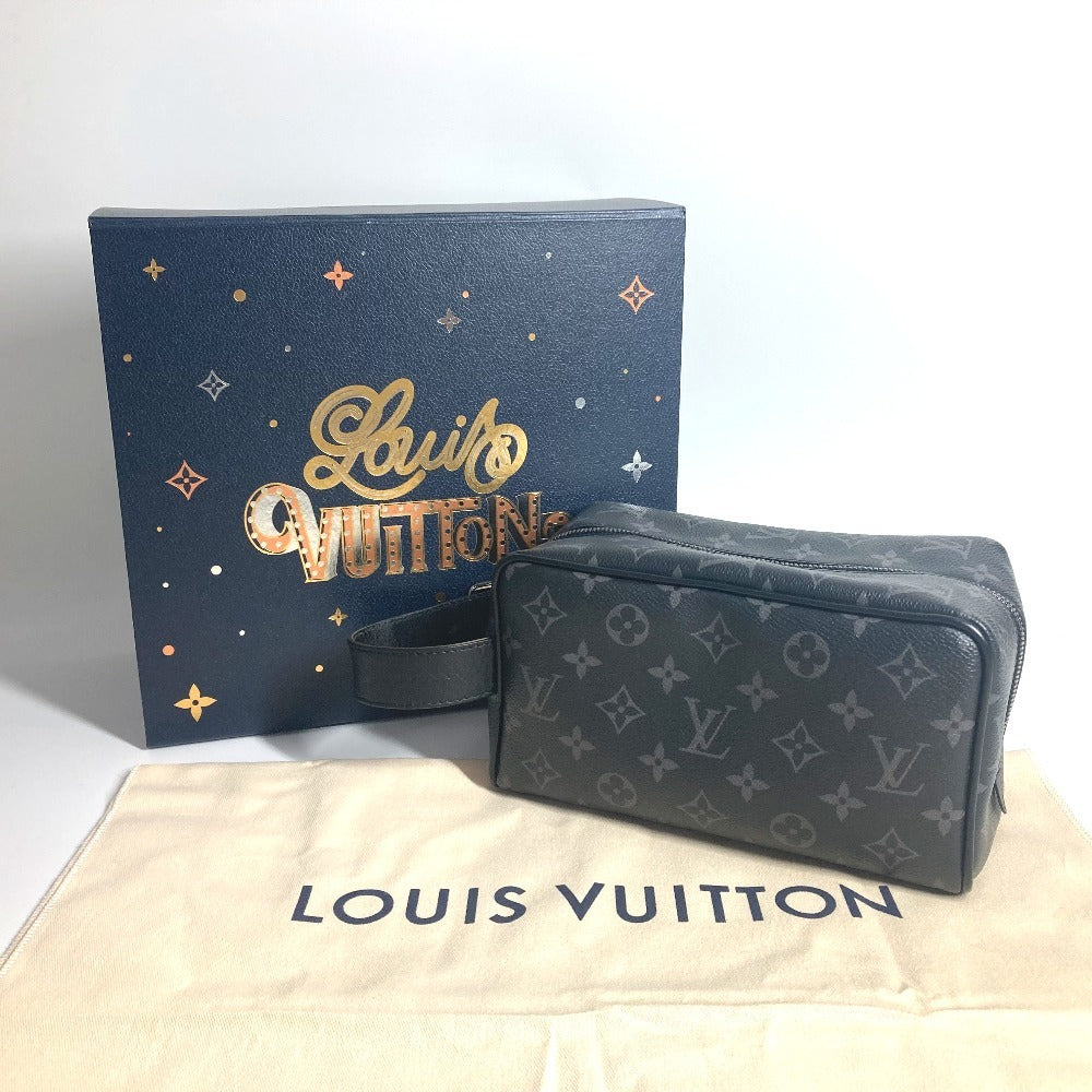 LOUIS VUITTON M83113 モノグラムエクリプス ロッカー ドップ･キット ポーチ カバン クラッチバッグ セカンドバッグ モノグラムエクリプスキャンバス メンズ ブラック