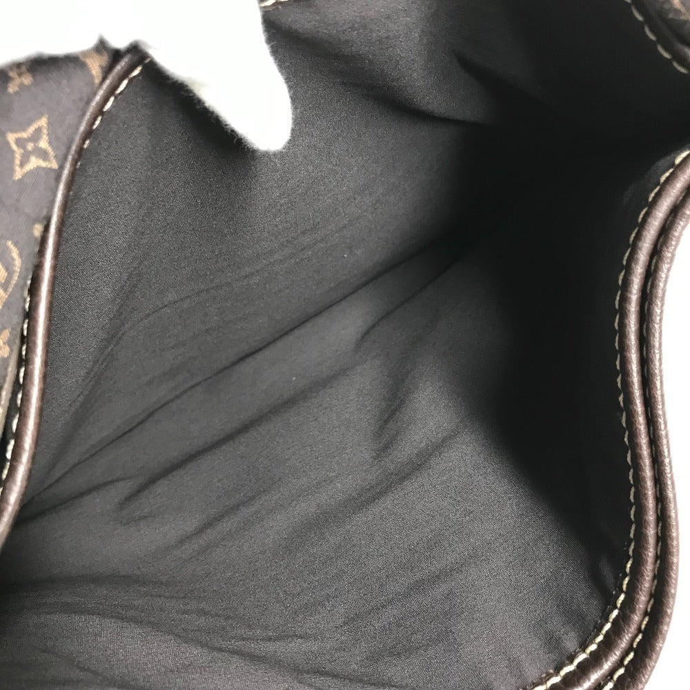 LOUIS VUITTON M40021 Monogram Minilan Aman Bag Crossbody Flap Shoulder Bag Monogram Minilan Canvas Women's Brown