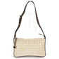 BVLGARI Logomania Logo Bag Shoulder Bag Leather/Canvas Unisex Beige