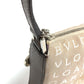 BVLGARI Logomania Logo Bag Shoulder Bag Leather/Canvas Unisex Beige