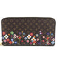 LOUIS VUITTON M14162 Japan Limited LV × TM Zippy Wallet Monogram Takashi Murakami Round Zipper Long Wallet Monogram Canvas Unisex Brown