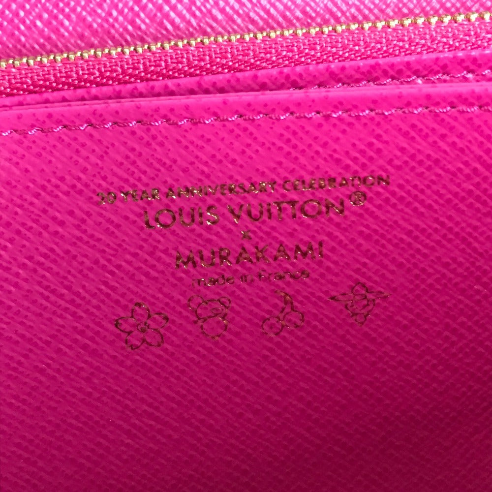 LOUIS VUITTON M14162 Japan Limited LV × TM Zippy Wallet Monogram Takashi Murakami Round Zipper Long Wallet Monogram Canvas Unisex Brown