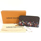 LOUIS VUITTON M14162 Japan Limited LV × TM Zippy Wallet Monogram Takashi Murakami Round Zipper Long Wallet Monogram Canvas Unisex Brown