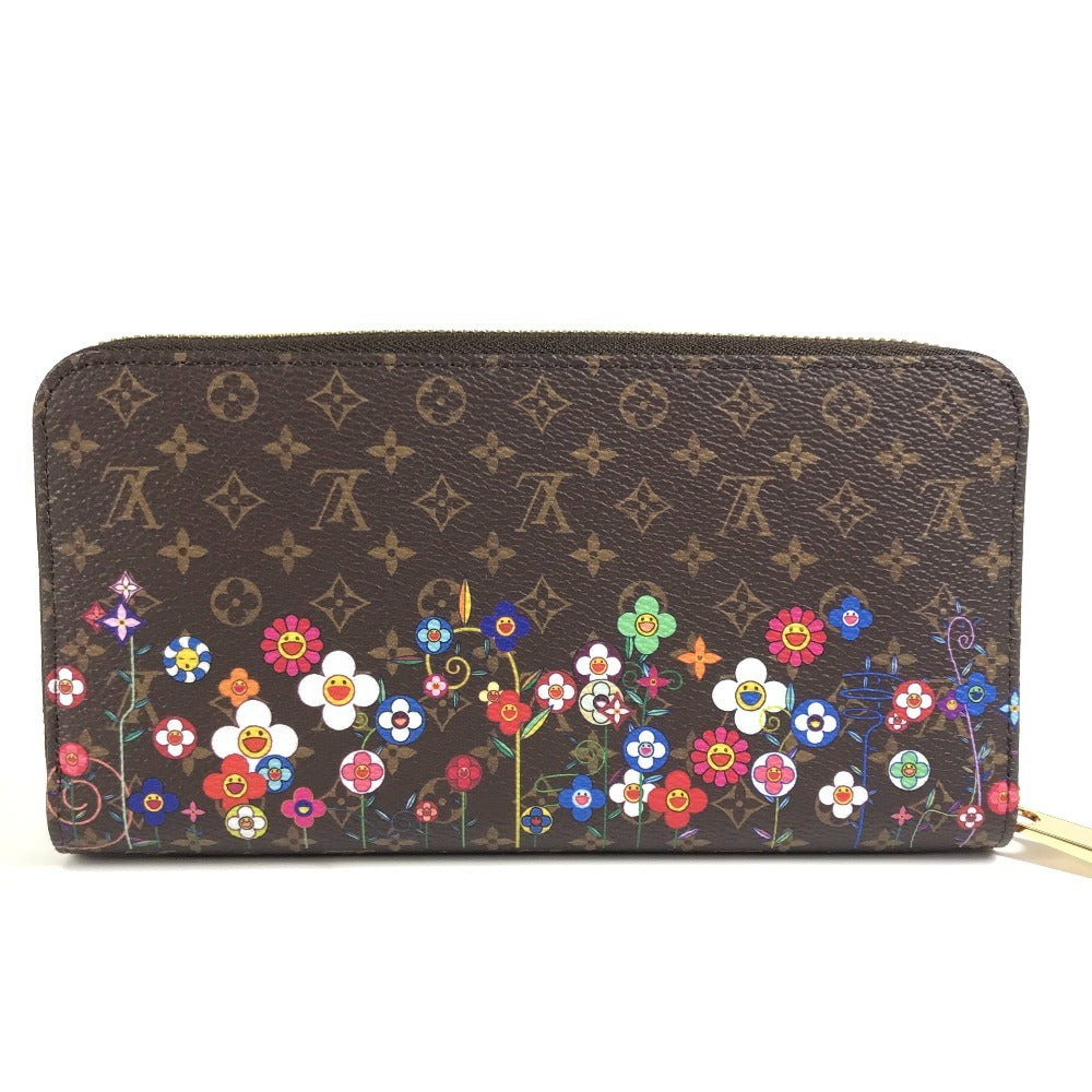 LOUIS VUITTON M14162 Japan Limited LV × TM Zippy Wallet Monogram Takashi Murakami Round Zipper Long Wallet Monogram Canvas Unisex Brown