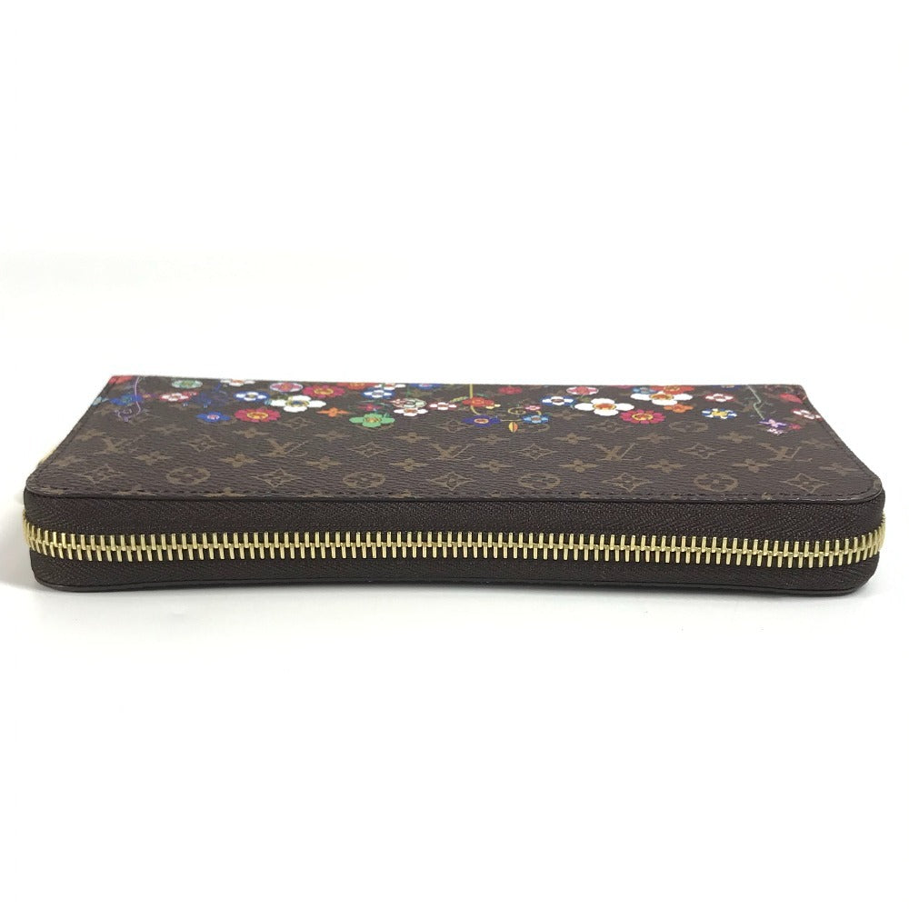LOUIS VUITTON M14162 Japan Limited LV × TM Zippy Wallet Monogram Takashi Murakami Round Zipper Long Wallet Monogram Canvas Unisex Brown