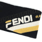 FENDI FXS385 Logo Accessory Headband Hair Band Wool Unisex Black
