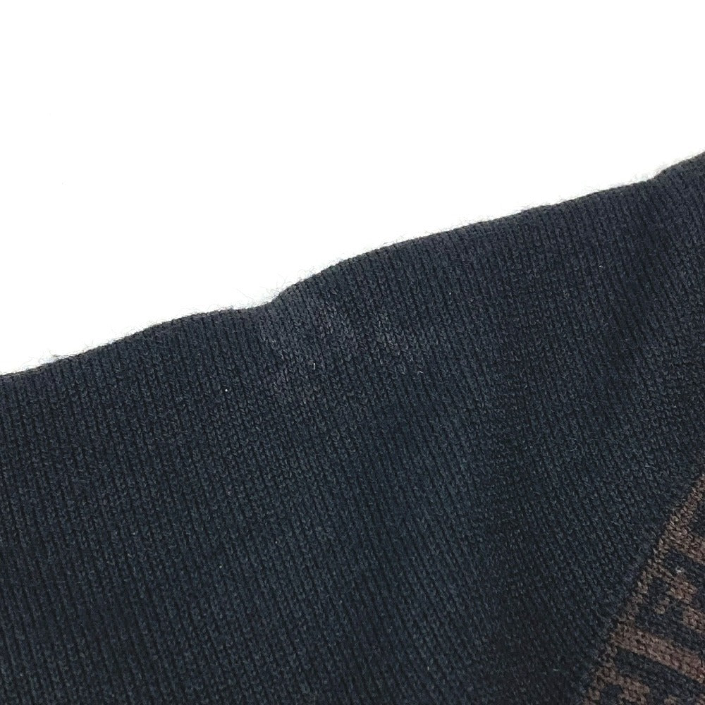 FENDI FXS385 Logo Accessory Headband Hair Band Wool Unisex Black