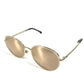 CHANEL 4206 Mirror Lens CC Logo Here Mark Glasses Eyewear Glasses Sunglasses Metal Ladies Gold