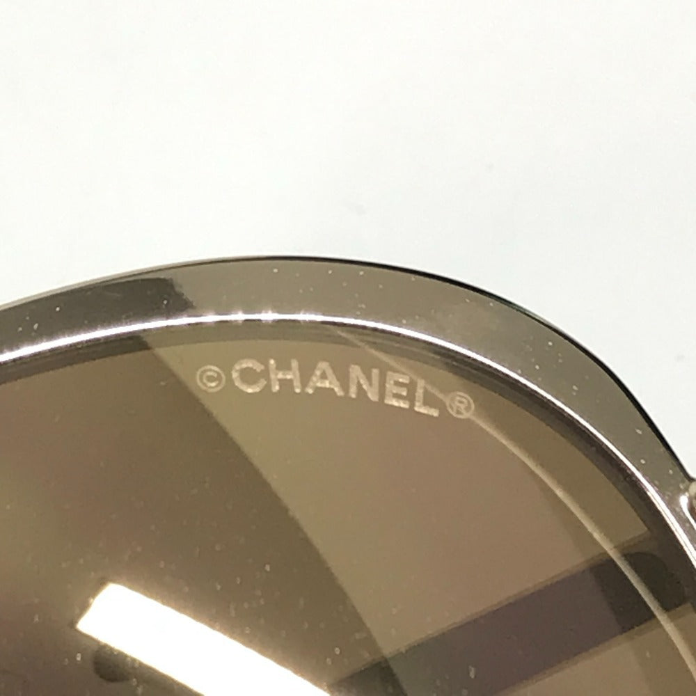 CHANEL 4206 Mirror Lens CC Logo Here Mark Glasses Eyewear Glasses Sunglasses Metal Ladies Gold