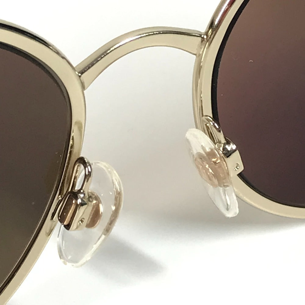 CHANEL 4206 Mirror Lens CC Logo Here Mark Glasses Eyewear Glasses Sunglasses Metal Ladies Gold