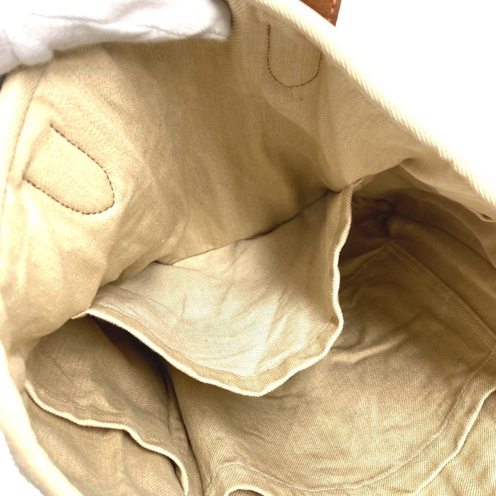 HERMES 카바스 캘리컷백 토트백 숄더 세로토트 숄더백 가죽/캔버스 남여 공용 베이지