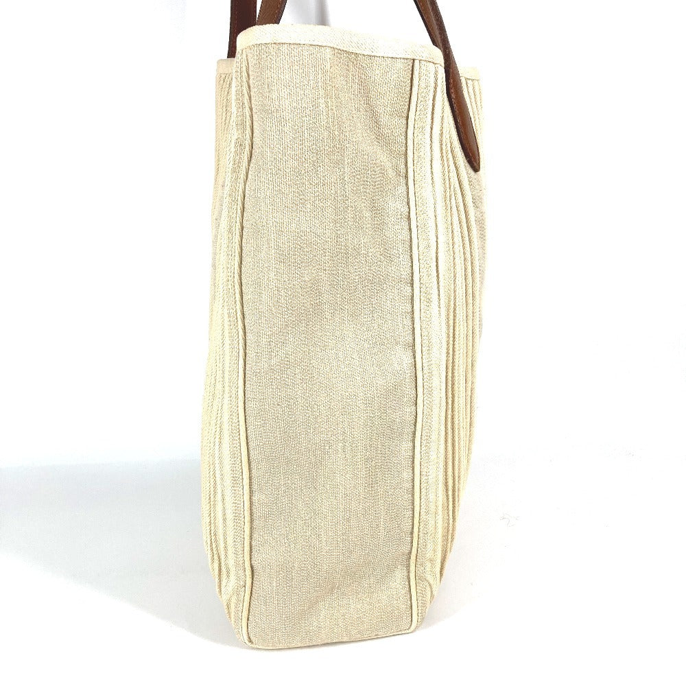 HERMES 카바스 캘리컷백 토트백 숄더 세로토트 숄더백 가죽/캔버스 남여 공용 베이지