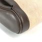 HERMES Equi Pouch Flap Bag Second Bag Clutch Bag Leather/Canvas Unisex Beige