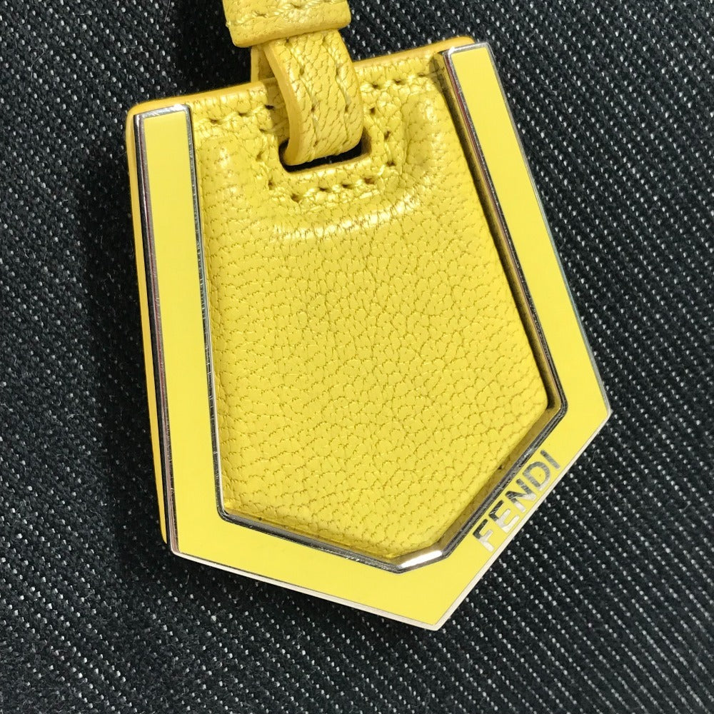 FENDI 8BH253 Petit Toujours Bolso Petit Toujours Bolso Tote Bolso Denim Mujer Azul