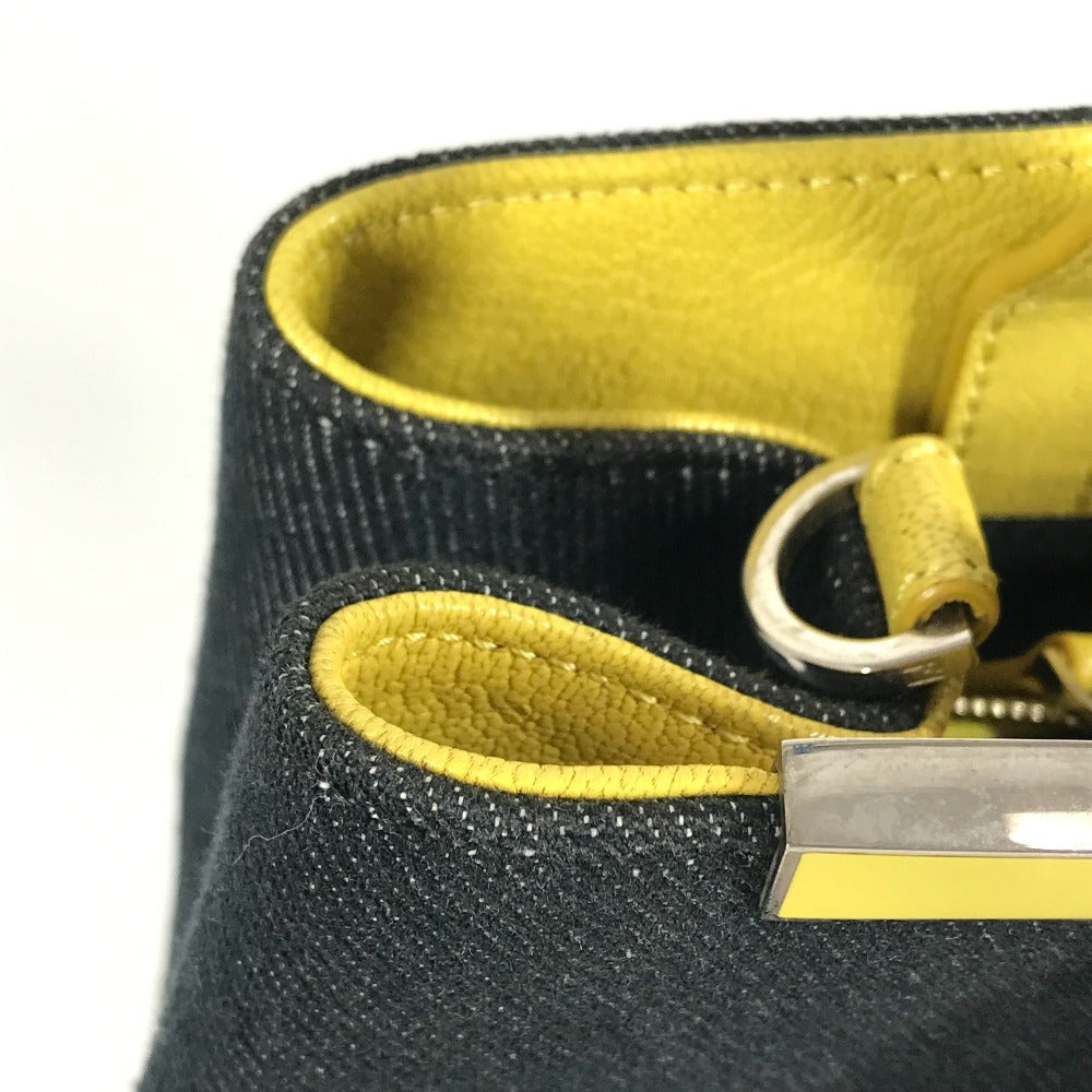 FENDI 8BH253 Petit Toujours Bolso Petit Toujours Bolso Tote Bolso Denim Mujer Azul