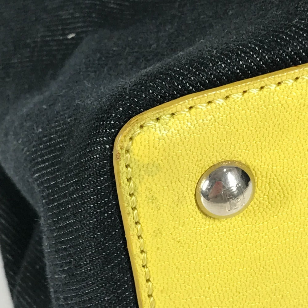 FENDI 8BH253 Petit Toujours Bolso Petit Toujours Bolso Tote Bolso Denim Mujer Azul