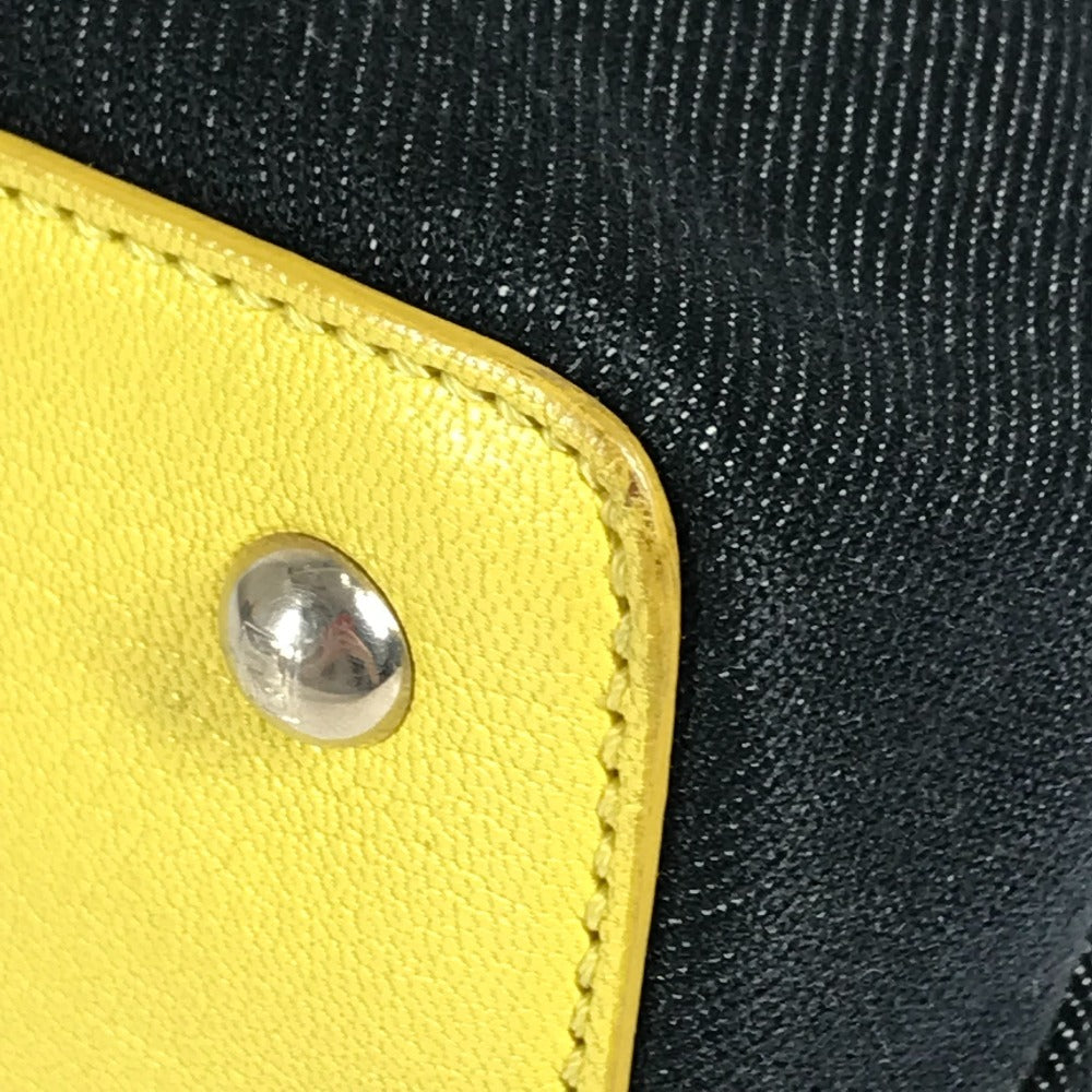 FENDI 8BH253 Petit Toujours Bolso Petit Toujours Bolso Tote Bolso Denim Mujer Azul