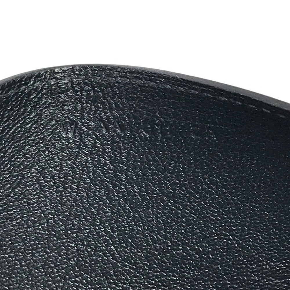 HERMES 로고 R.M.S 여권 커버 문구 여권 케이스 송아지 가죽 남여 공용 블랙