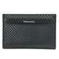 TIFFANY&Co. Diamond Point Business Card Holder Pass Case Card Case Leather Unisex Black