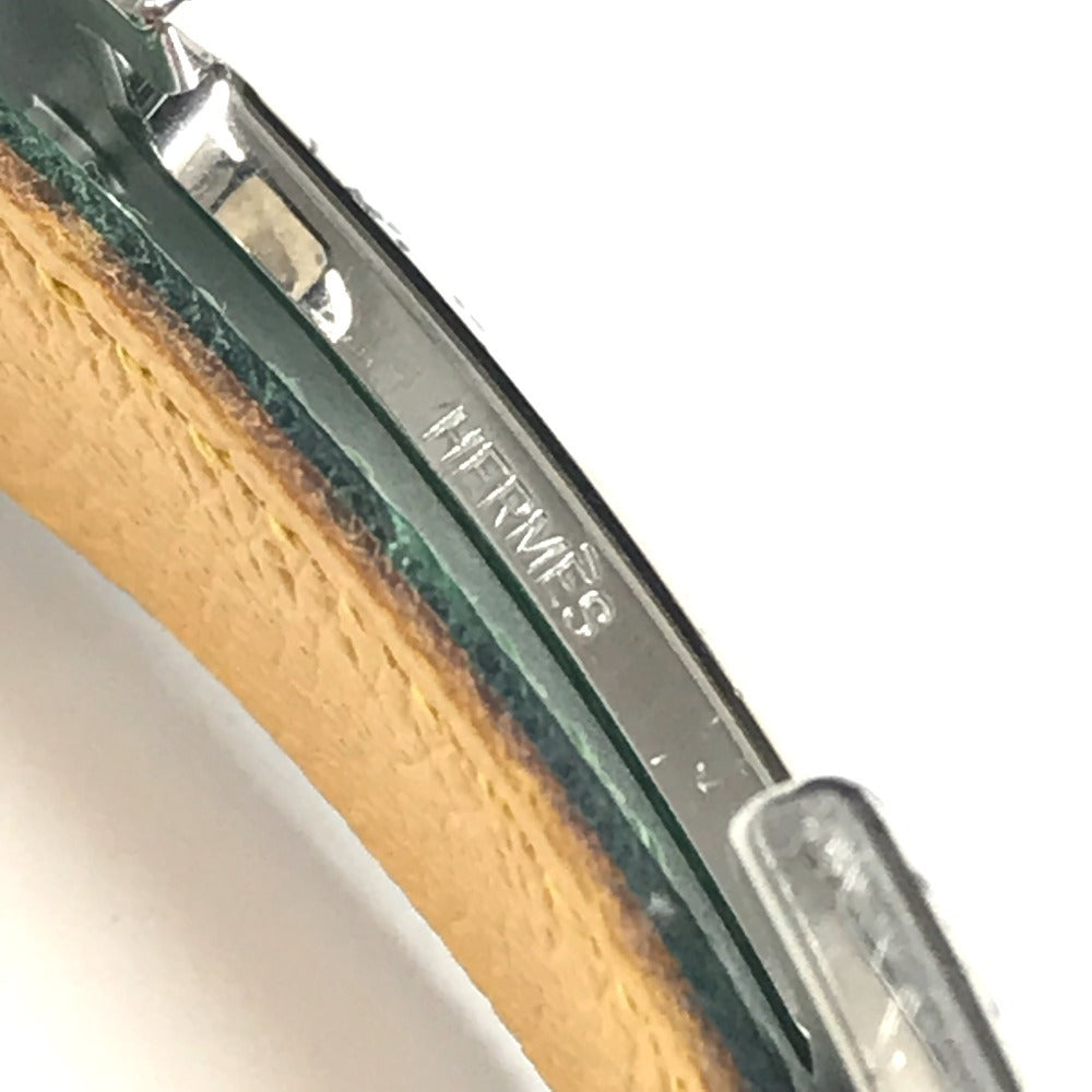 HERMES 빈티지 H 벨트 버클 벨트 액세서리 바지 벨트 벨트 가죽 여성 옐로우