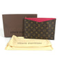 LOUIS VUITTON M60677 Monogram Pochette Pallas Pouch Bag Second Bag with Strap Clutch Bag Monogram Canvas Women's Rose Pink
