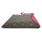 LOUIS VUITTON M60677 Monogram Pochette Pallas Pouch Bag Second Bag with Strap Clutch Bag Monogram Canvas Women's Rose Pink