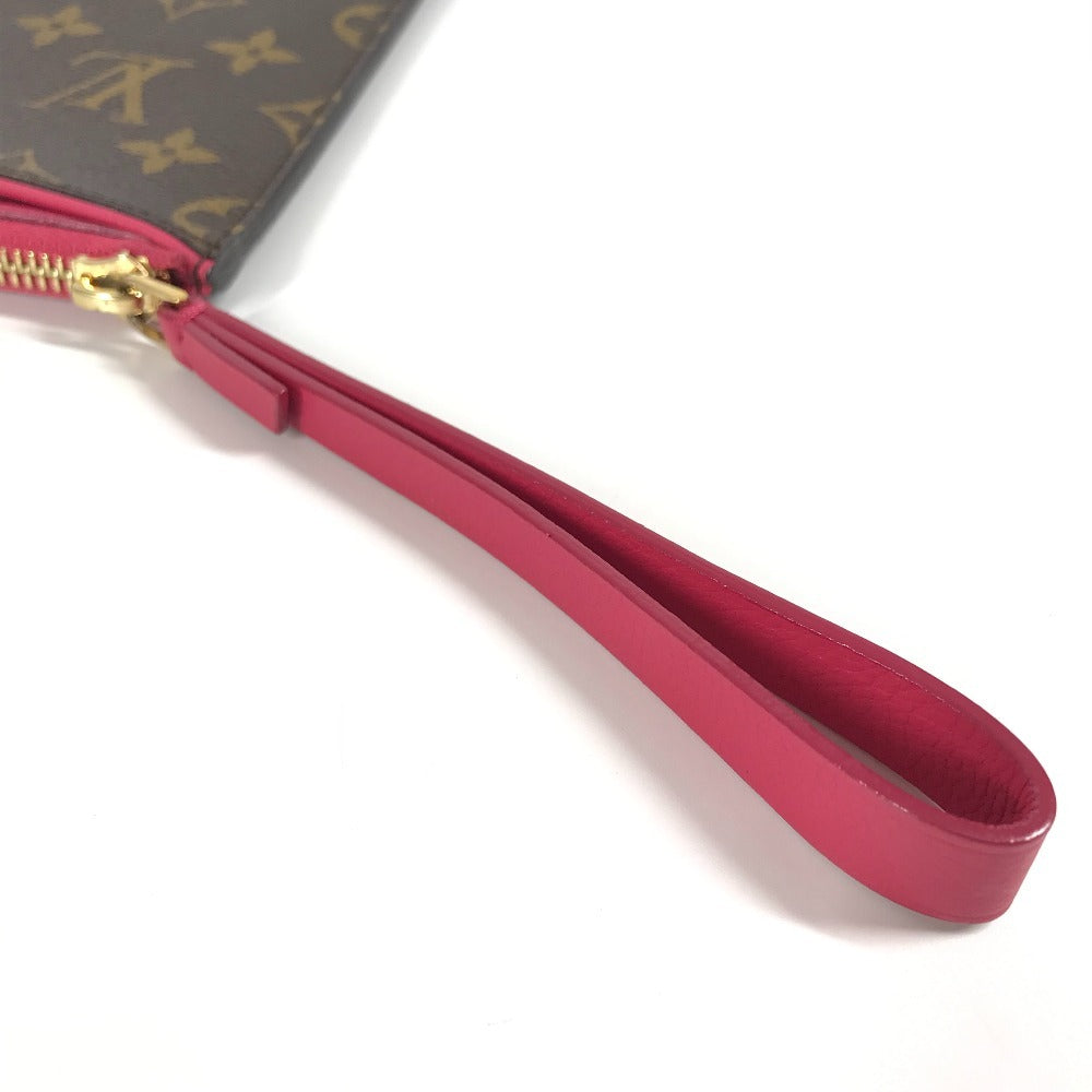 LOUIS VUITTON M60677 Monogram Pochette Pallas Pouch Bag Second Bag with Strap Clutch Bag Monogram Canvas Women's Rose Pink