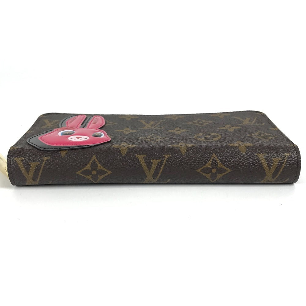 Louis Vuitton M83689 Monogram Nicolas Ghesquière Zippy Wallet Round Zipper Long Wallet Monogram Canvas Wanita Pink