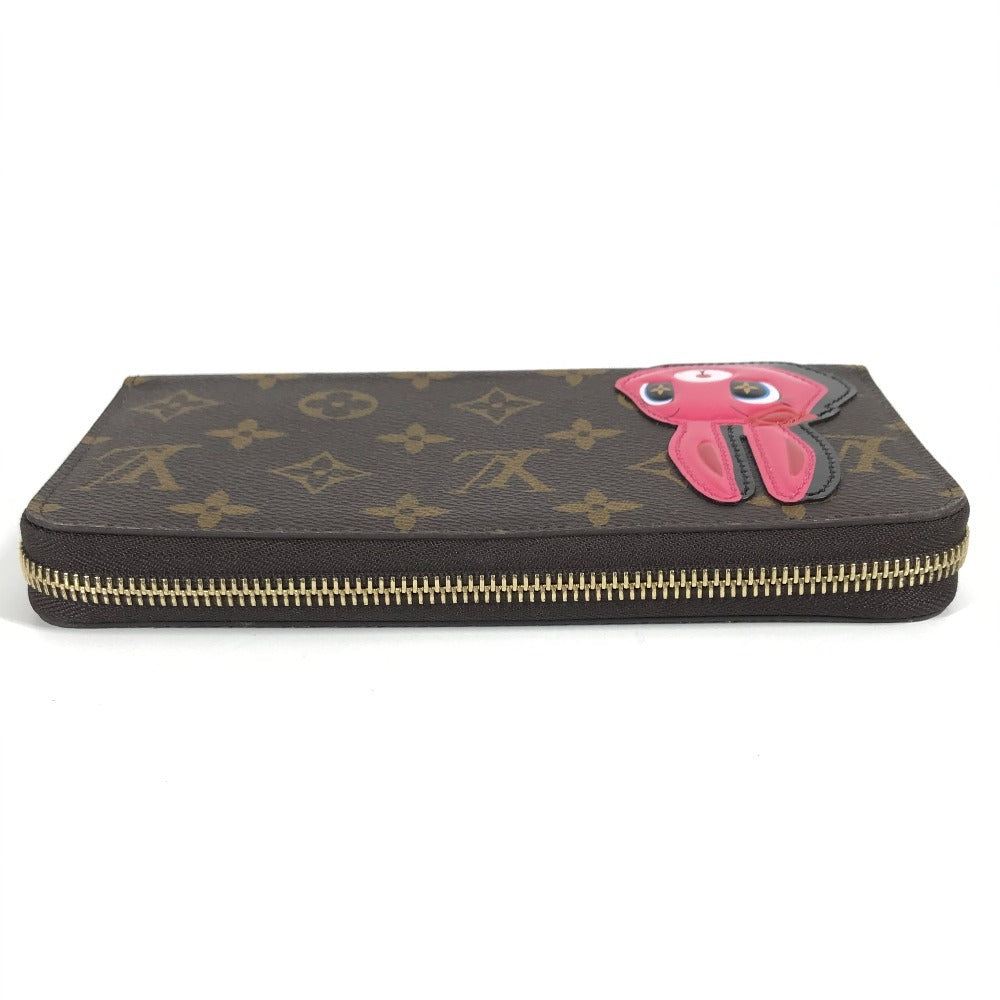 Louis Vuitton M83689 Monogram Nicolas Ghesquière Zippy Wallet Round Zipper Long Wallet Monogram Canvas Wanita Pink