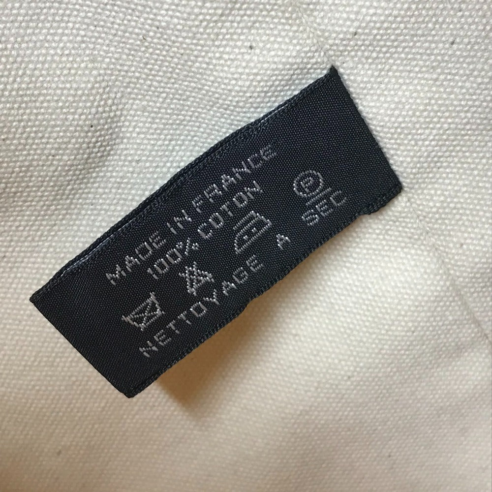 HERMES H 로고 포로숑 미밀 GM 포로숑 미밀 GM 가방 돈주머니 가방 숄더백 코튼 레이디스 화이트 시리즈