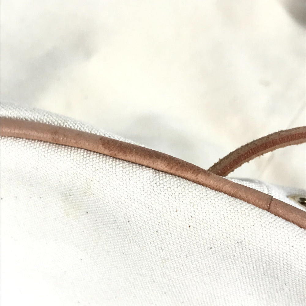 HERMES H 로고 포로숑 미밀 GM 포로숑 미밀 GM 가방 돈주머니 가방 숄더백 코튼 레이디스 화이트 시리즈