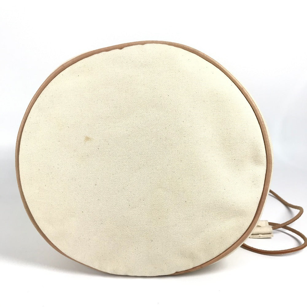 HERMES H 로고 포로숑 미밀 GM 포로숑 미밀 GM 가방 돈주머니 가방 숄더백 코튼 레이디스 화이트 시리즈