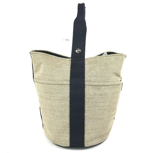 Hermes Saxo Mm Saxo Mm Bag Handbag Canvas Ladies Black