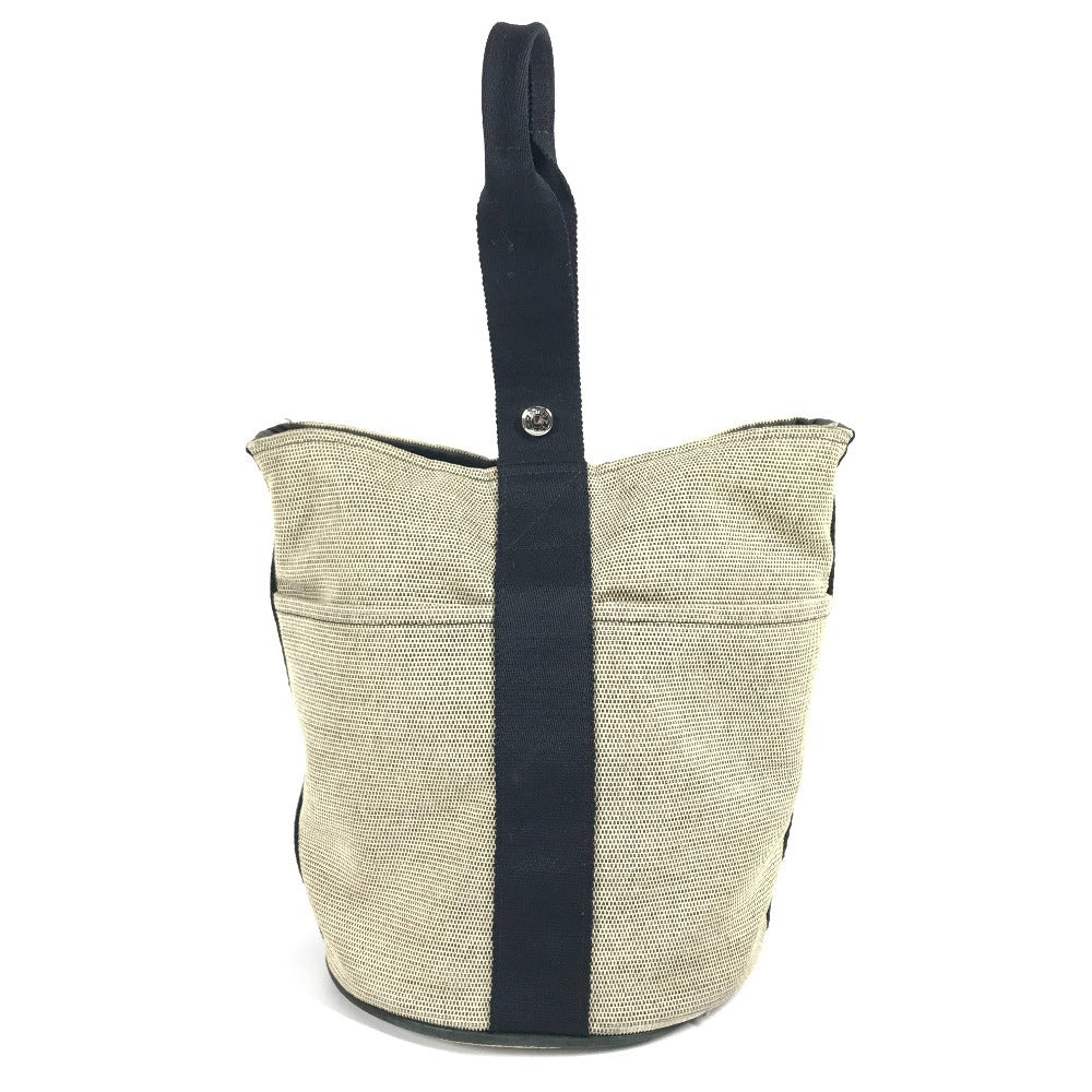 Hermes Saxo Mm Saxo Mm Bag Handbag Canvas Ladies Black