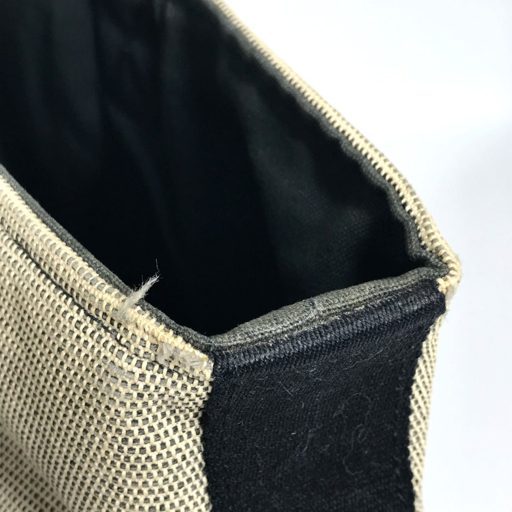 Hermes Saxo Mm Saxo Mm Bag Handbag Canvas Ladies Black