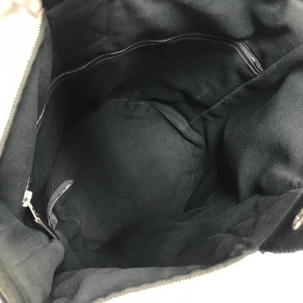 Hermes Saxo Mm Saxo Mm Bag Handbag Canvas Ladies Black